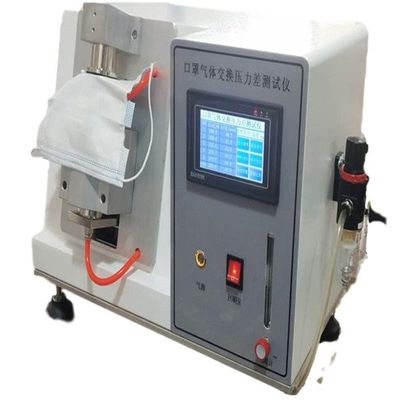 8L/Min 0-500pa Equipo de ensayo de laboratorio Máscara de cambio de gases Tester de diferencia de presión