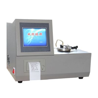 Equipo de ensayo de análisis de aceite ASTM D3828 Tester de punto de inflamación con pantalla cerrada de 8 pulgadas de baja temperatura