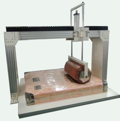 Máquina de prueba de durabilidad del rodillo de colchón, equipo de prueba de laboratorio de control PLC